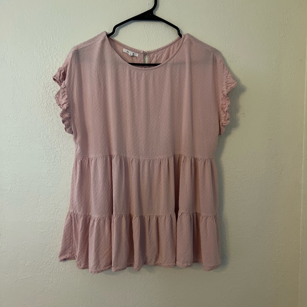 Light Pink babydoll blouse